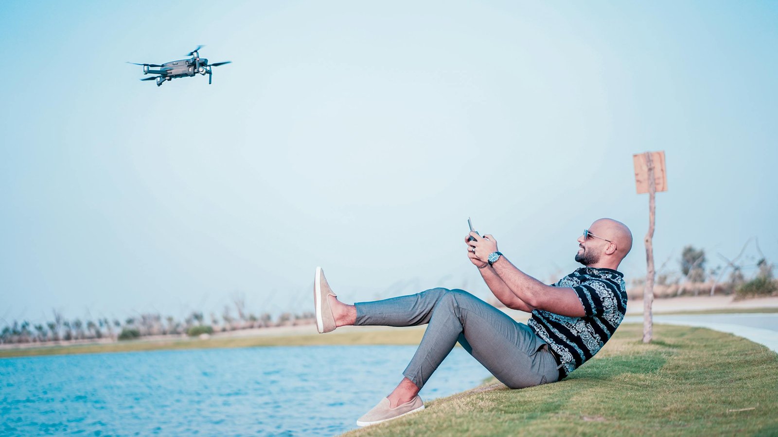 Man Controlling a Drone - digislomad.com